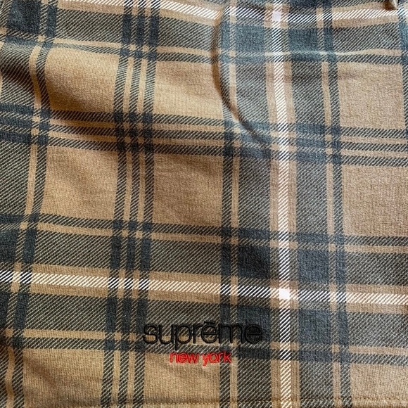 Supreme Plaid Sweatshorts - Brown XL (SOLD) - Picture 2 of 6